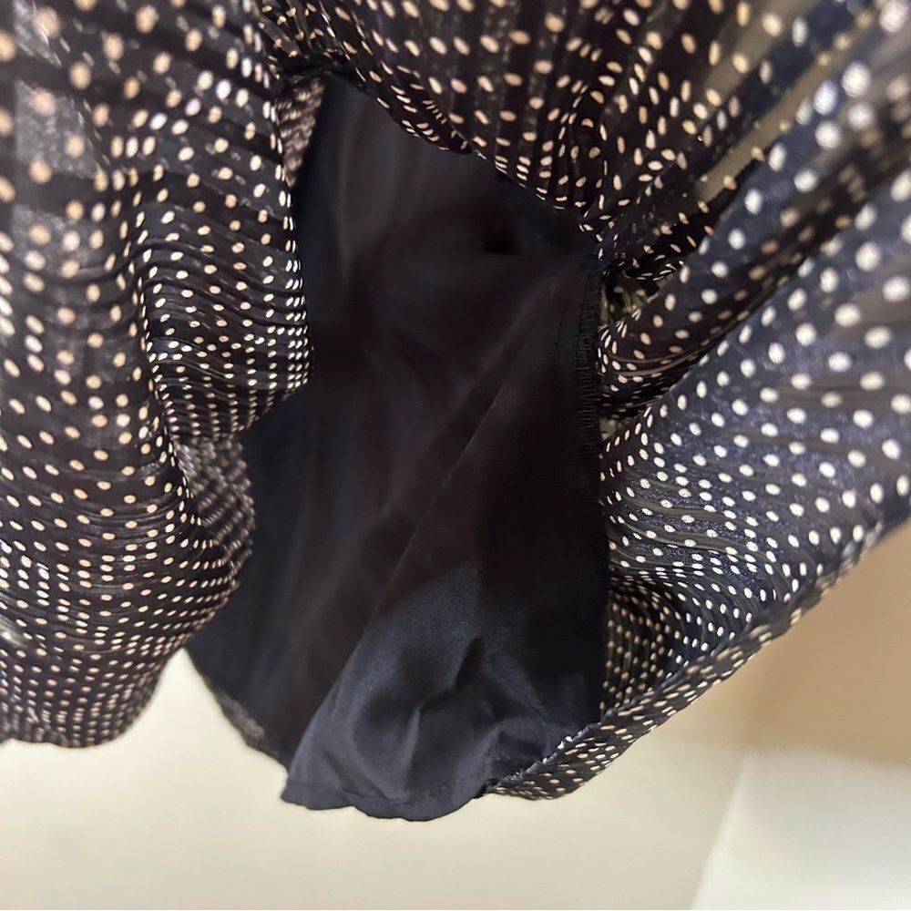 J. Crew S Black White Polka Dot Sheer Dress Preppy Romantic Retro Classy Evening - Picture 6 of 8